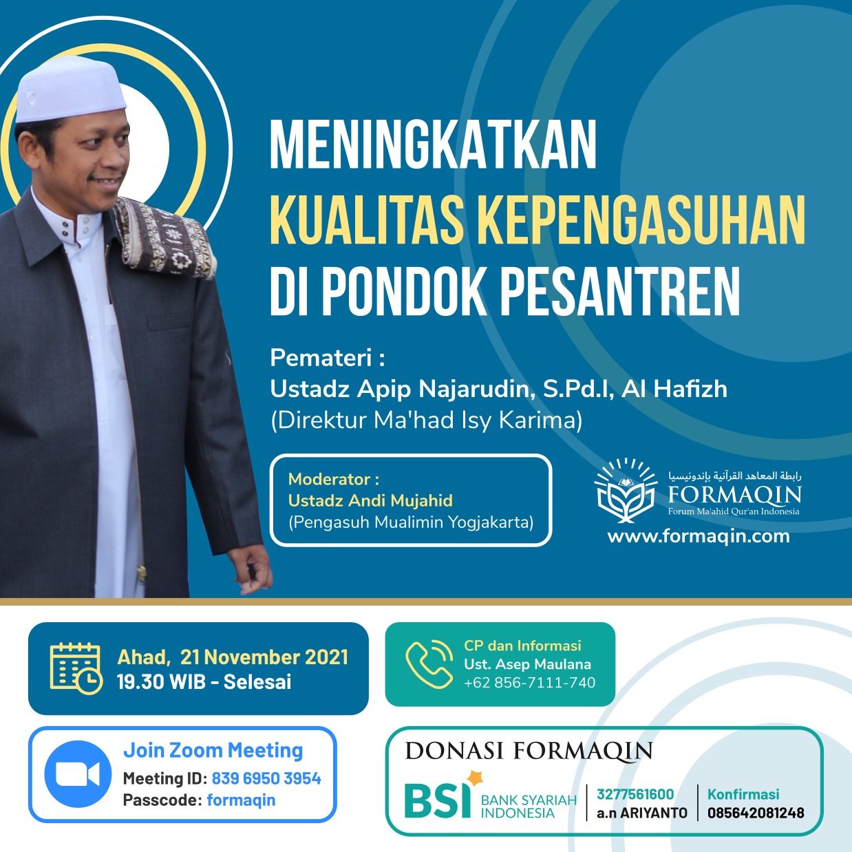 WEBINAR : Meningkatkan Kualitas Kepengasuhan di Pondok Pesantren