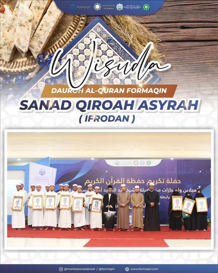 WISUDA SANAD TAHFIZ ANGKATAN KE 3 FORMAQIN