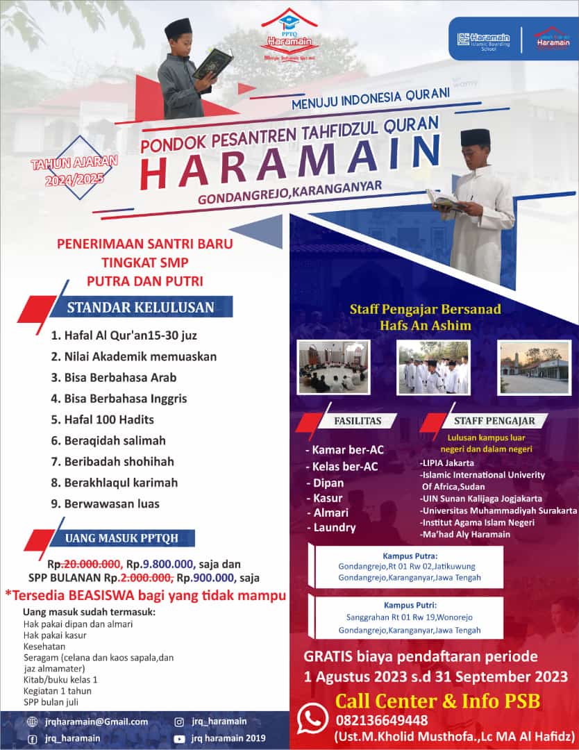 PSB PPTQ HARAMAIN TAHUN 2024/2025